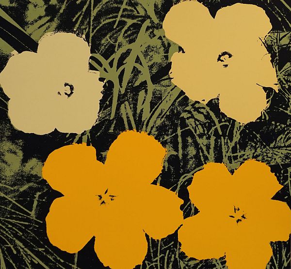 Andy Warhol by Sunday B. Morning "Flowers" Siebdruck 94 x 94 cm