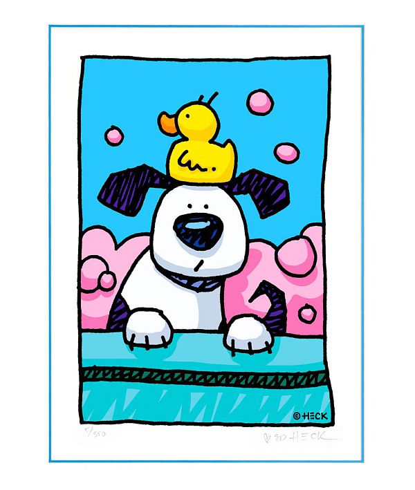 Ed Heck "Wet dog duck" - Fineart Print - 35 x 25 cm