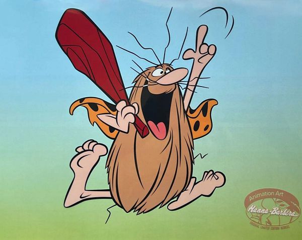 HANNA-BARBERA, SERICEL CARTOON ANIMATION, LIMITED EDITION ANIMATION CEL CAPTAIN CAVEMAN