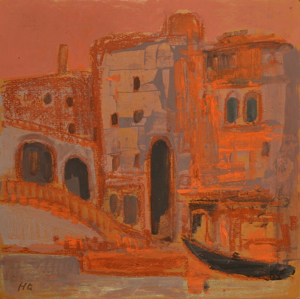 Hilde Goldschmidt "Venedig" um 1960 Pastell 35 x 35 cm