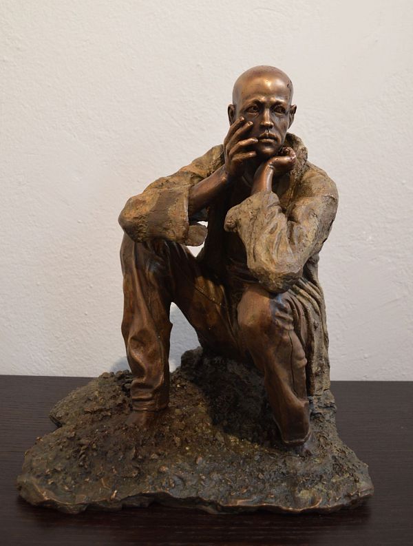 Martin Wilberger "Sadness" Bronze Höhe 37cm