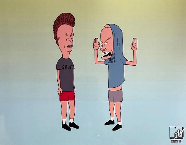 MTV-BEAVIS-BUTTHEAD-I-AM-CORNHOLIO-LIMITED-EDITION-ANIMATION-CEL