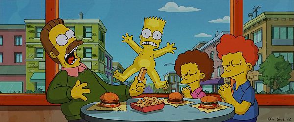 The Simpsons "Bart on Glas" Sericel 43 x 65 cm