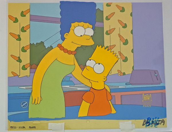 The Simpsons "Bart the Mother" Original Production Cel, 27 x 33 cm