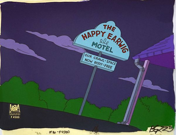 The Simpsons "Burn's Heir" Original Production Cel 28 x 36 cm