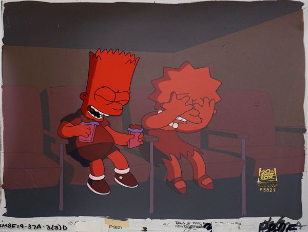 The Simpsons "Colonel Homer" Original Production Cel 28 x 36 cm