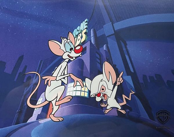 WARNER BROS, PINKY & THE BRAIN, LIMITED EDITION ANIMATION CEL