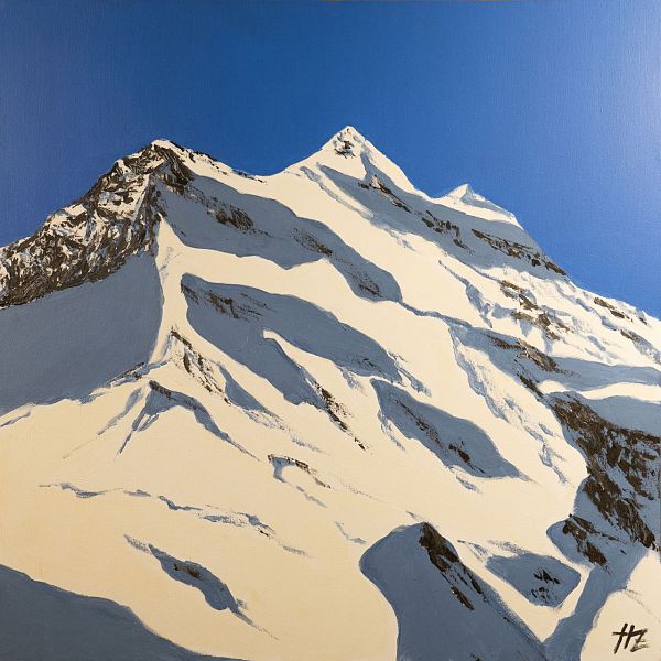 Hubert Zöhrer "Wildspitz" - Acryl auf Leinwand - 70 x 70 cm