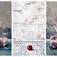 Elisa Anfuso "Potrebbe volare ma non vola" Öl und Pastell auf Leinwand 120 x 210 cm