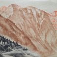 Ernst Nepo "Berglandschaft" Pastell 35 x 40 cm