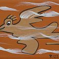 James Rizzi "Brown Bird" 2005 Acryl 15 x 20 cm