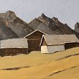 Johannes Maria Pittl "Froneben, Stubai" - Acryl auf Leinwand - 15 x 30 cm