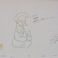 The Simpsons "A fish called Selma (Apu holding a beer)" Original Pencil Drawing 28 x 36 cm