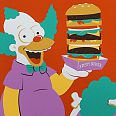 The Simpsons "Krusty Burger" limited Sericel