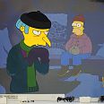 The Simpsons "Mountain of maddness (Mr. Burns and Homer)" Original Production Cel 28 x 36 cm