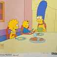 The Simpsons, Mountain of Madness, Lisa Maggie and Marge at Dinner, Original Production Cel, 27 x 33 cm web