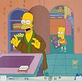 The Simpsons, She of little Faith, Bart and Homer in the Kitchen Original Production Cel, 27 x 33 cm web